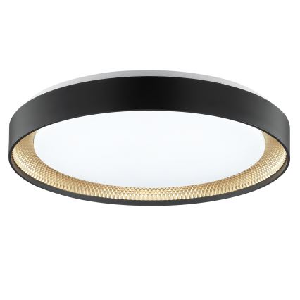Brilliant - LED Stmievateľné stropné svietidlo WALDO LED/36W/230V 3000-6500K pr. 48,5 cm čierna/zlatá + diaľkové ovládanie