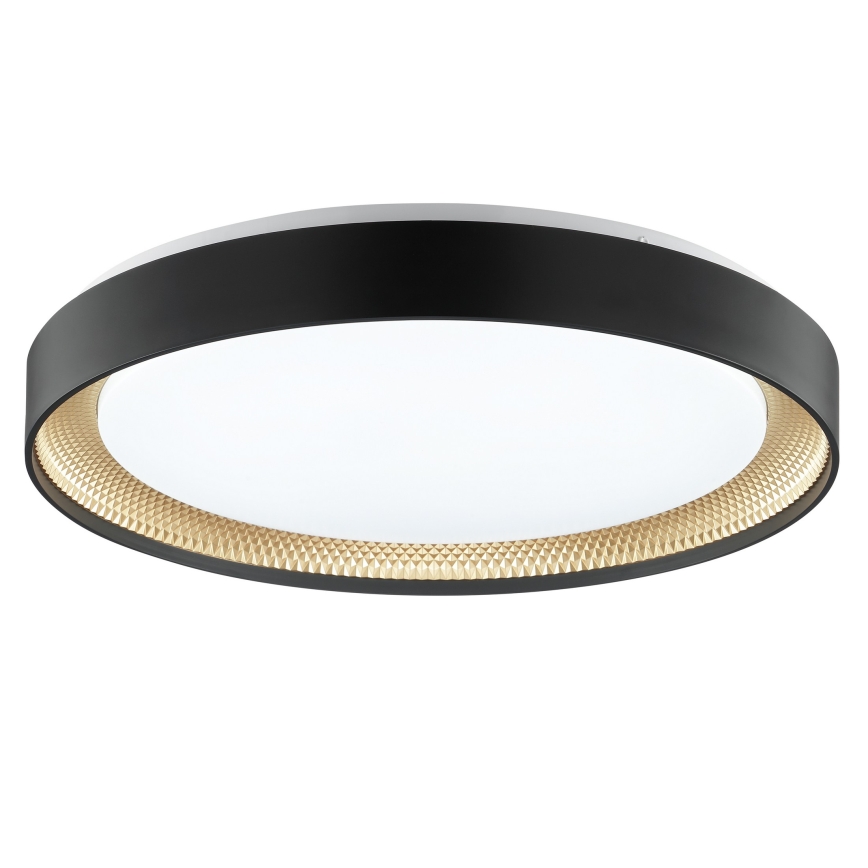 Brilliant - LED Stmievateľné stropné svietidlo WALDO LED/36W/230V 3000-6500K pr. 48,5 cm čierna/zlatá + diaľkové ovládanie