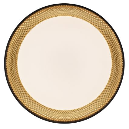 Brilliant - LED Stmievateľné stropné svietidlo WALDO LED/36W/230V 3000-6500K pr. 48,5 cm čierna/zlatá + diaľkové ovládanie