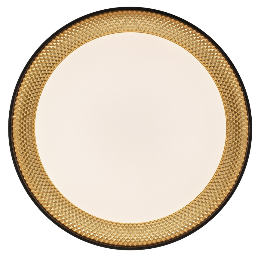 Brilliant - LED Stmievateľné stropné svietidlo WALDO LED/36W/230V 3000-6500K pr. 48,5 cm čierna/zlatá + diaľkové ovládanie
