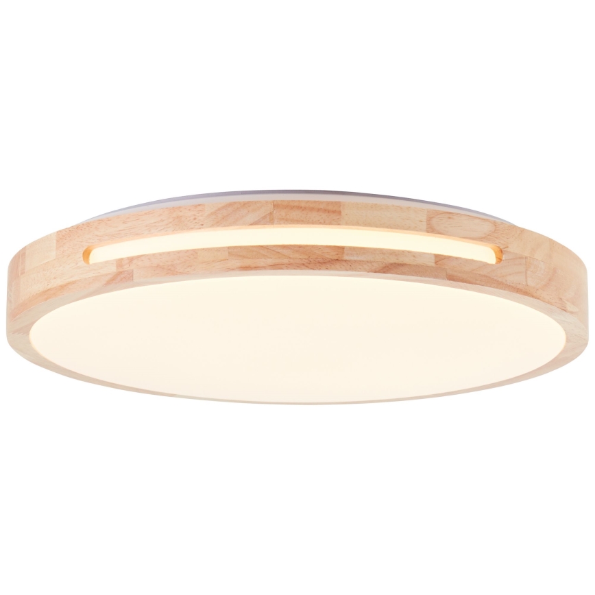 Brilliant - LED Stmievateľné stropné svietidlo WOODBURY LED/24W/230V pr. 39 cm gumovník - FSC certifikované