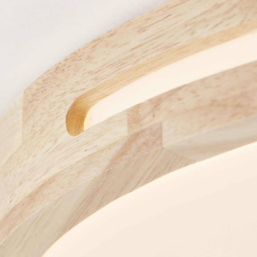 Brilliant - LED Stmievateľné stropné svietidlo WOODBURY LED/24W/230V pr. 39 cm gumovník - FSC certifikované