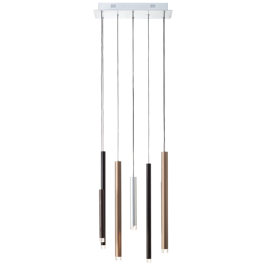 Brilliant - LED stmievateľný luster na lanku CEMBALO LED/32W/230V matný chróm/čierna/hnedá