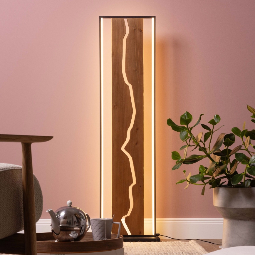 Brilliant - LED stojacia lampa THUNDER LED/18W/230V borovica