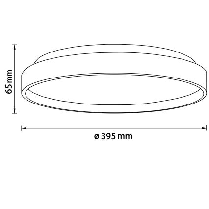 Brilliant - LED Stropné svietidlo ALSON LED/26W/230V 3000/4500K pr. 39,5 cm gumovník
