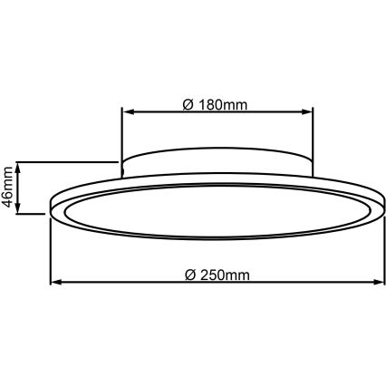 Brilliant - LED Stropné svietidlo BUFFI LED/13W/230V pr. 25 cm 2700K