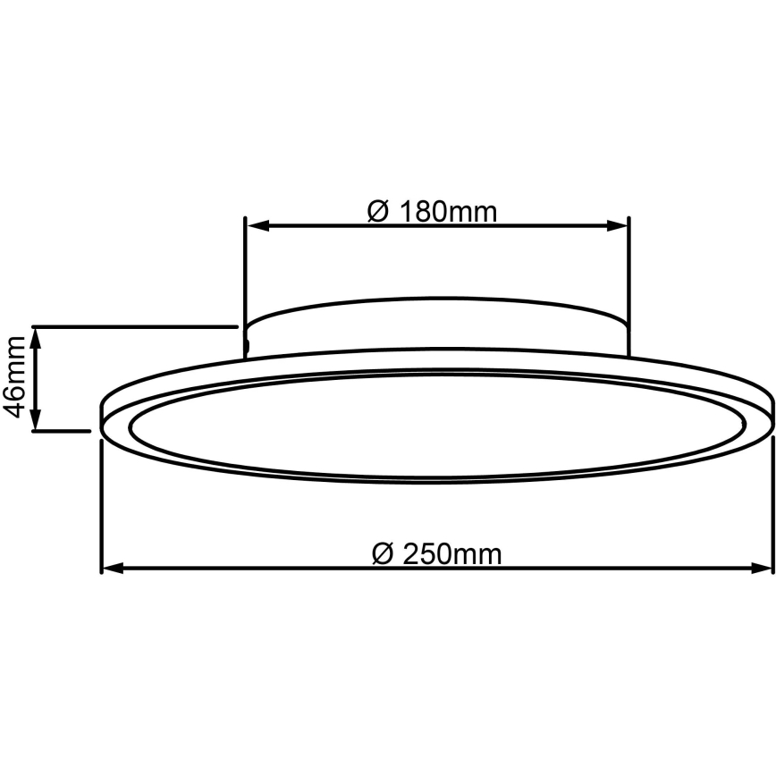 Brilliant - LED Stropné svietidlo BUFFI LED/13W/230V pr. 25 cm 2700K