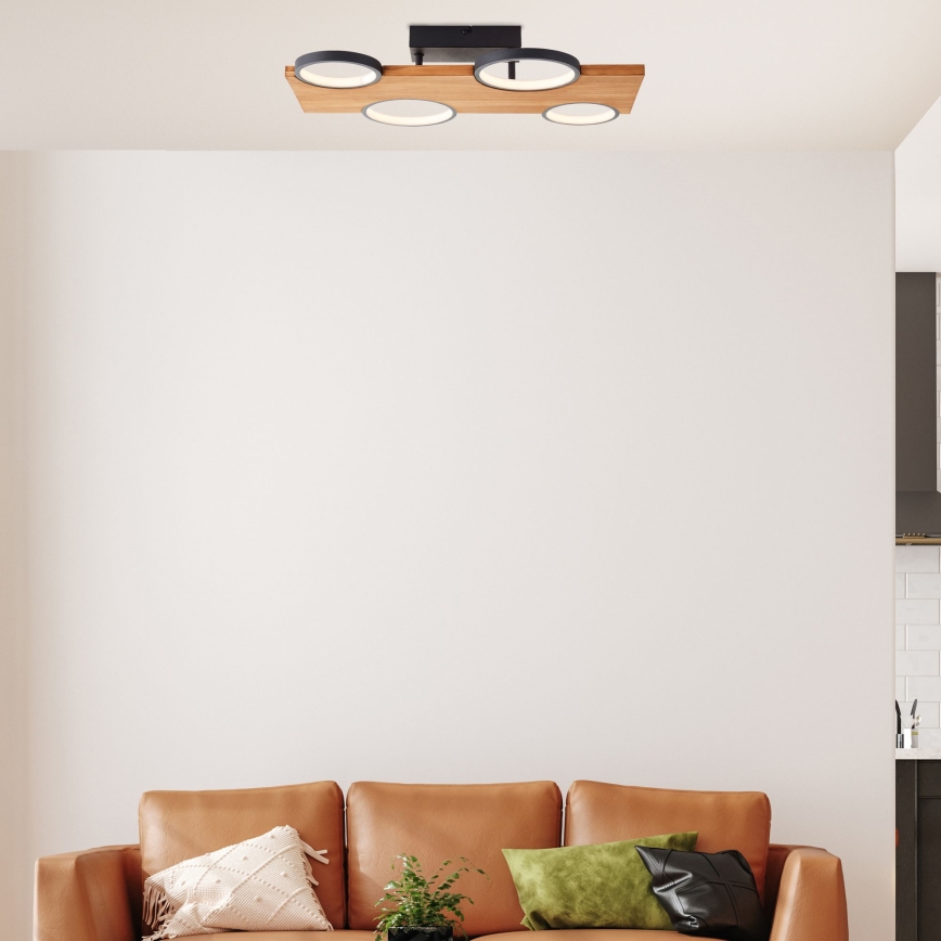 Brilliant - LED Stropné svietidlo CHEESY LED/28W/230V borovica