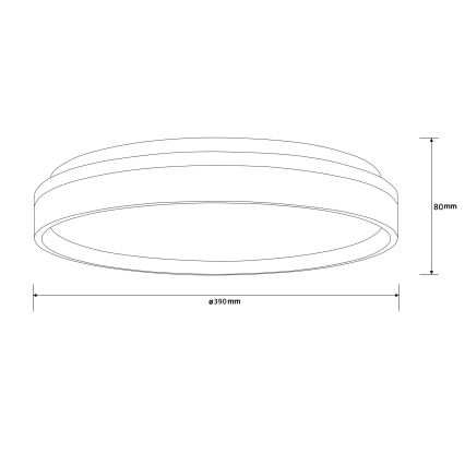 Brilliant - LED Stropné svietidlo KALMAR LED/26W/230V 3000K pr. 39 cm biela