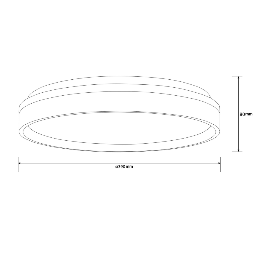 Brilliant - LED Stropné svietidlo KALMAR LED/26W/230V 3000K pr. 39 cm biela