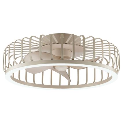 Brilliant - LED Stmievateľné stropné svietidlo s ventilátorom CAPO LED/36W/230V 2700-6500K pr. 48 cm béžová + diaľkové ovládanie