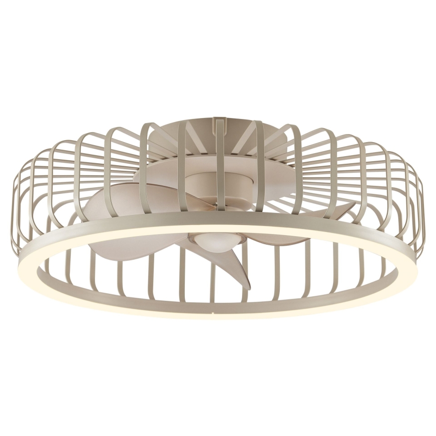 Brilliant - LED Stmievateľné stropné svietidlo s ventilátorom CAPO LED/36W/230V 2700-6500K pr. 48 cm béžová + diaľkové ovládanie