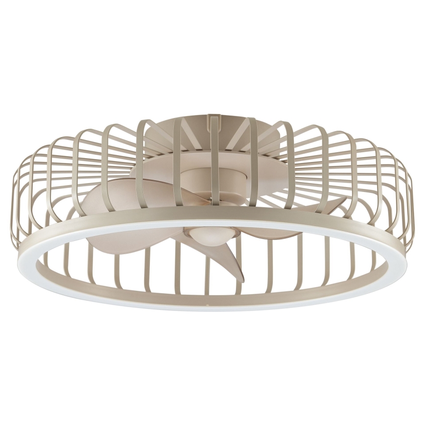 Brilliant - LED Stmievateľné stropné svietidlo s ventilátorom CAPO LED/36W/230V 2700-6500K pr. 48 cm béžová + diaľkové ovládanie