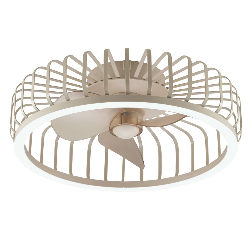 Brilliant - LED Stmievateľné stropné svietidlo s ventilátorom CAPO LED/36W/230V 2700-6500K pr. 48 cm béžová + diaľkové ovládanie