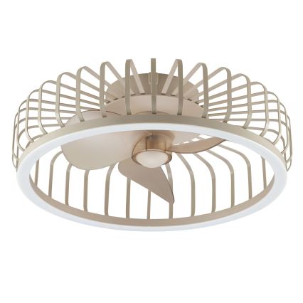 Brilliant - LED Stmievateľné stropné svietidlo s ventilátorom CAPO LED/36W/230V 2700-6500K pr. 48 cm béžová + diaľkové ovládanie