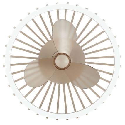 Brilliant - LED Stmievateľné stropné svietidlo s ventilátorom CAPO LED/36W/230V 2700-6500K pr. 48 cm béžová + diaľkové ovládanie