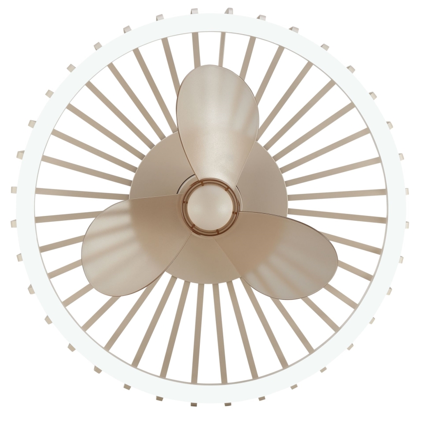 Brilliant - LED Stmievateľné stropné svietidlo s ventilátorom CAPO LED/36W/230V 2700-6500K pr. 48 cm béžová + diaľkové ovládanie