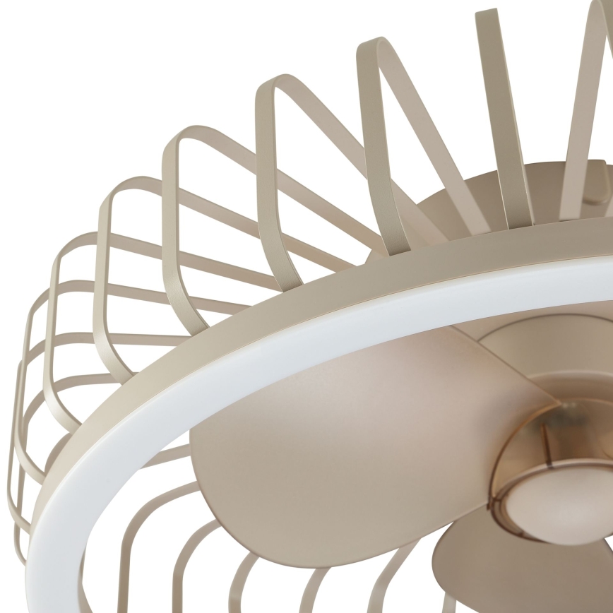 Brilliant - LED Stmievateľné stropné svietidlo s ventilátorom CAPO LED/36W/230V 2700-6500K pr. 48 cm béžová + diaľkové ovládanie
