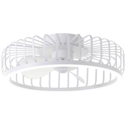 Brilliant - LED stmievateľné stropné svietidlo s ventilátorom CAPO LED/36W/230V 2700-6500K priemer 48 cm biela + diaľkové ovládanie