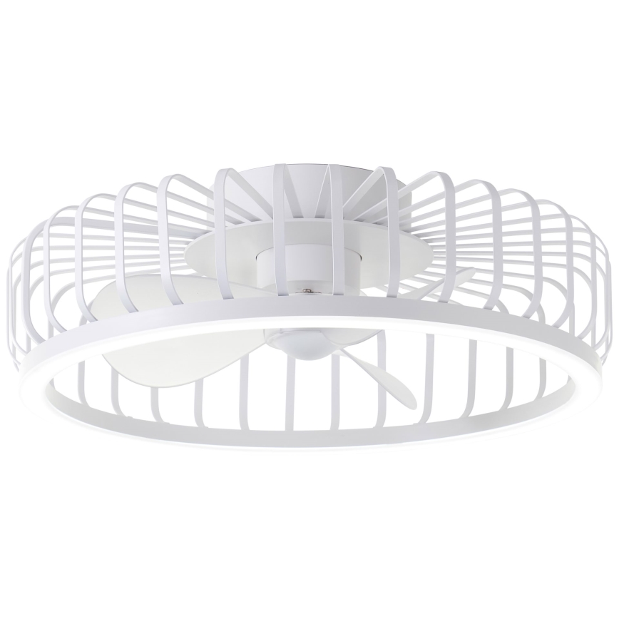 Brilliant - LED stmievateľné stropné svietidlo s ventilátorom CAPO LED/36W/230V 2700-6500K priemer 48 cm biela + diaľkové ovládanie