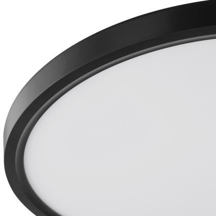 Brilliant - LED stropné svietidlo s pohybovým a súmrakovým senzorom GALO LED/26W/230V pr. 40 cm čierne