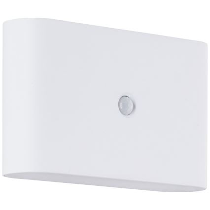 Brilliant - LED Vonkajšie nabíjacie nástenné svietidlo so senzorom XINO LED/3W/5V 3600 mAh IP44 biela