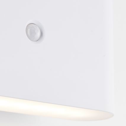 Brilliant - LED Vonkajšie nabíjacie nástenné svietidlo so senzorom XINO LED/3W/5V 3600 mAh IP44 biela