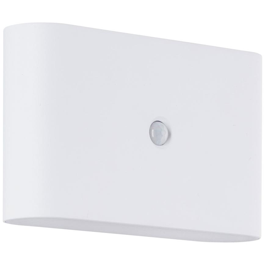 Brilliant - LED vonkajšie nabíjacie nástenné svietidlo so senzorom XINO LED/3W/5V 3600 mAh IP44 biela