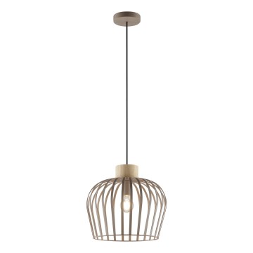Brilliant - Luster na lanku NORDIC CAGE 1xE27/20W/230V pr. 35 cm béžový