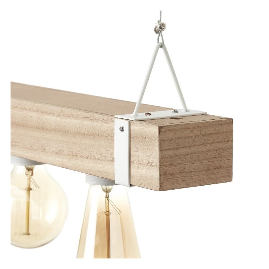 Brilliant - Luster na lanku WHITEWOOD 5xE27/30W/230V