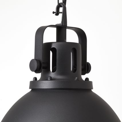 Brilliant - Luster na reťazi JESPER GLAS 1xE27/60W/230V čierny