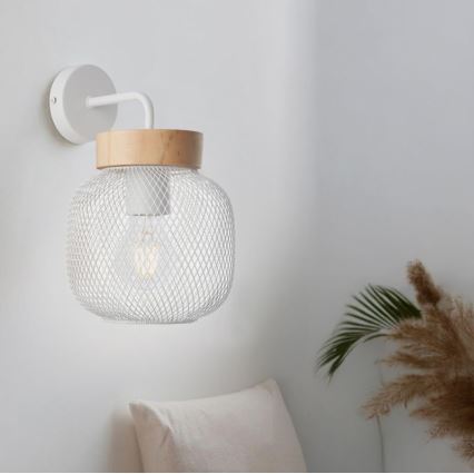 Brilliant - Nástenná lampa GIADA 1xE27/40W/230V biela