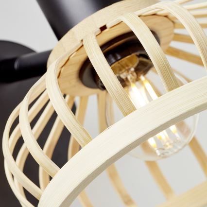 Brilliant - Nástenné svietidlo NORAH 1xE14/28W/230V bambus