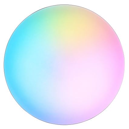 Brilliant - LED RGBW Stmievateľné stropné svietidlo LIVIO LED/20W/230V 3000-6500K priemer 38,5 cm čierna + diaľkové ovládanie