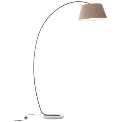 Brilliant - Stojacia lampa BROK 1xE27/60W/230V taupe