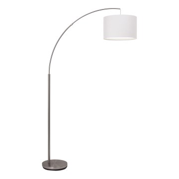 Brilliant - stojacia lampa CLARIE 1xE27/60W/230V matný chróm/biela