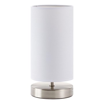 Brilliant - Stolná lampa CLARIE 1xE14/40W/230V matný chróm/biela