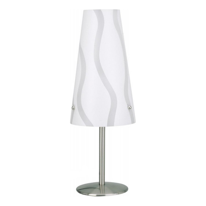 Brilliant - Stolná lampa ISI 1xE14/40W/230V biela/šedá/lesklý chróm