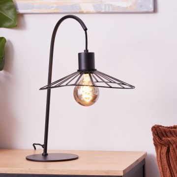 Brilliant - Stolná lampa LEIKA 1xE27/52W/230V čierna