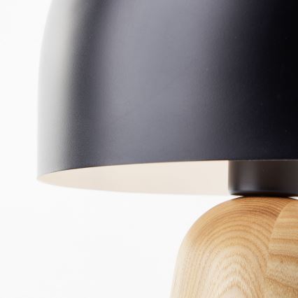 Brilliant - Stolná lampa NALAM 1xE14/40W/230V čierna/jaseň