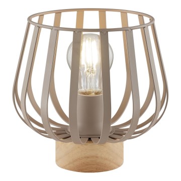 Brilliant - Stolná lampa NORDIC CAGE 1xE27/20W/230V béžová