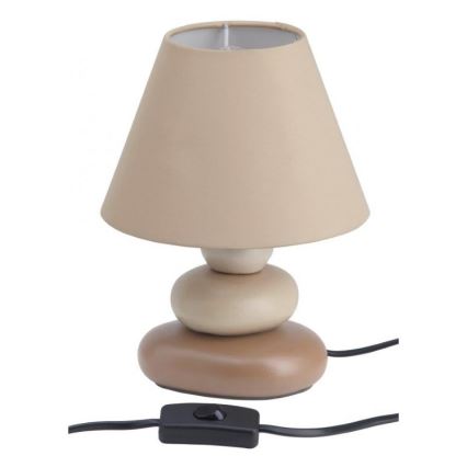 Brilliant - Stolná lampa PAOLO 1xE14/40W/230V keramika/béžová