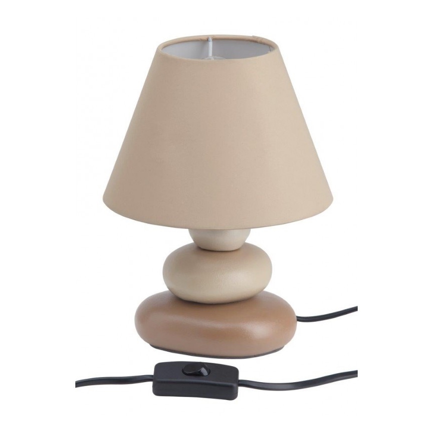 Brilliant - Stolná lampa PAOLO 1xE14/40W/230V keramika/béžová