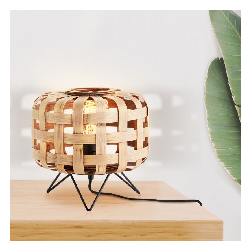 Brilliant - Stolná lampa WOODLINE 1xE27/40W/230V bambus