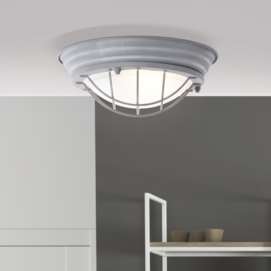 Brilliant - Stropné svietidlo TYPHOON 1xE27/30W/230V Ø 29 cm sivé