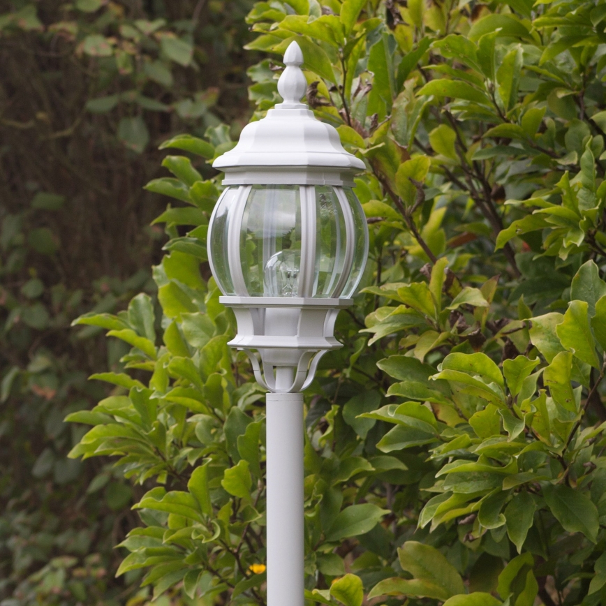 Brilliant - Vonkajšia lampa ISTRIA 1xE27/60W/230V 112 cm IP23 biela