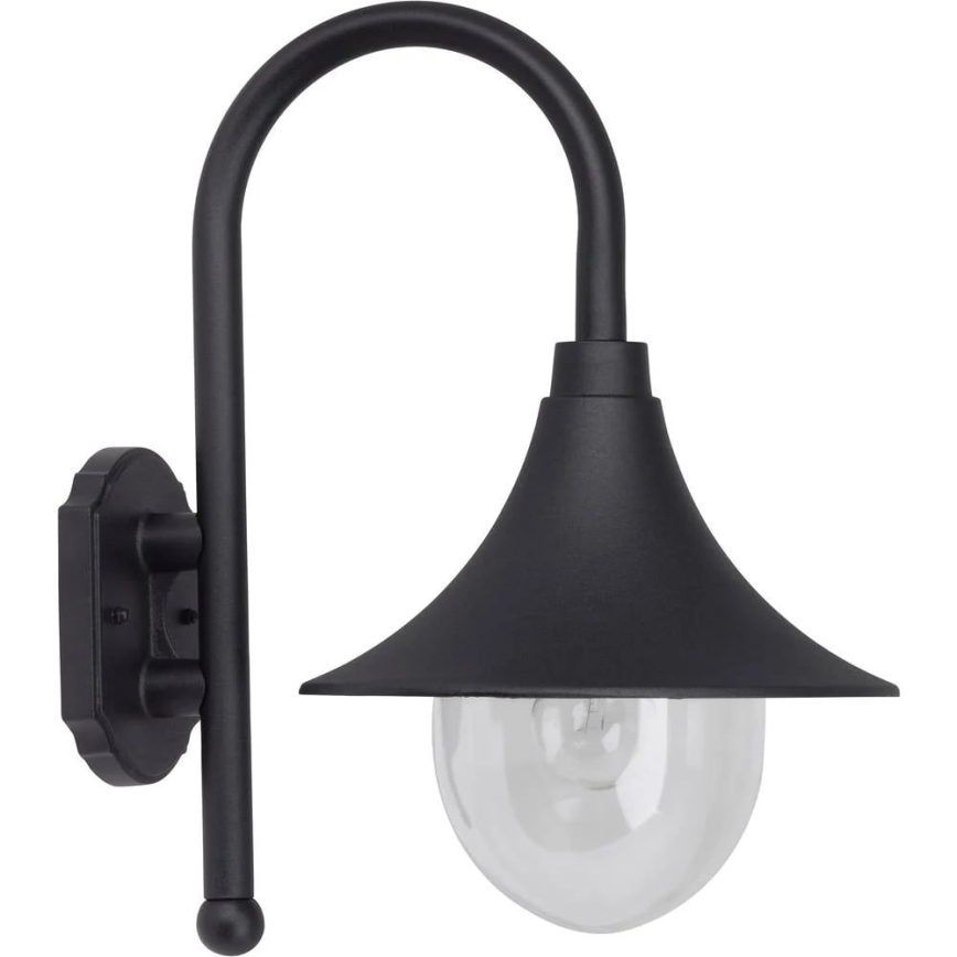 Brilliant - Vonkajšia nástenná lampa BERNA 1xE27/60W/230V IP44 čierna