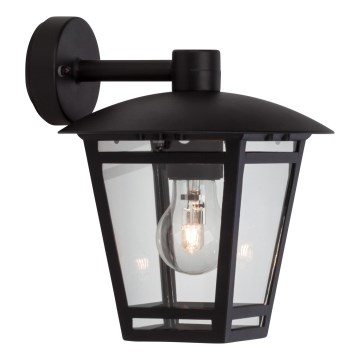 Brilliant - Vonkajšia nástenná lampa RILEY 1xE27/40W/230V IP44 čierna