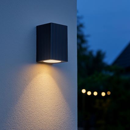 Brilliant - Vonkajšie nástenné svietidlo JELANI 1xGU10/10W/230V IP44 čierna