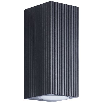 Brilliant - Vonkajšie nástenné svietidlo JELANI 2xGU10/10W/230V IP44 čierna